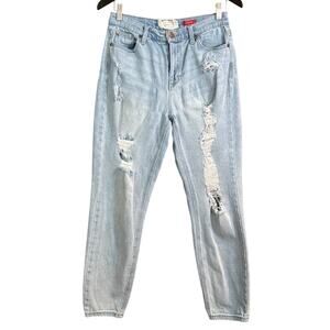 Altar'd State The Spice Destroyed Jeans Light Blue Size 9 29